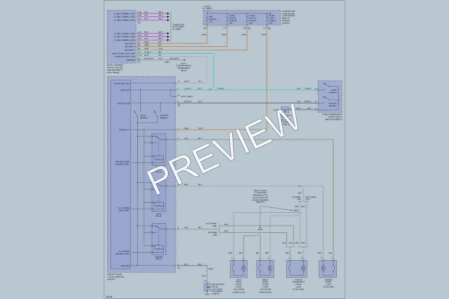 2004 Chevrolet Colorado Power Door Locks wiring diagram preview