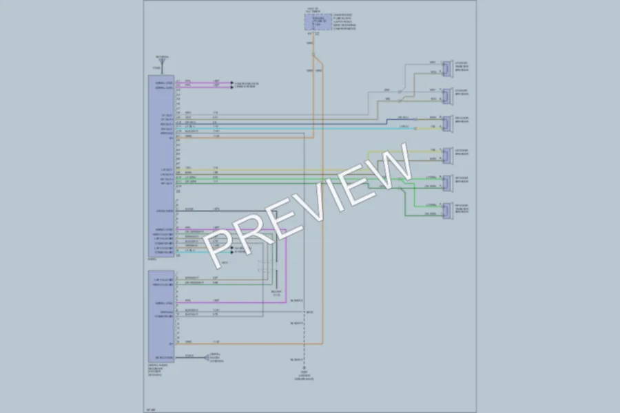 2004 Chevrolet Colorado Radio wiring diagram preview