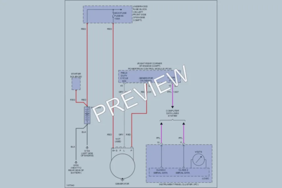 2004 Chevrolet Colorado Starting Charging wiring diagram preview