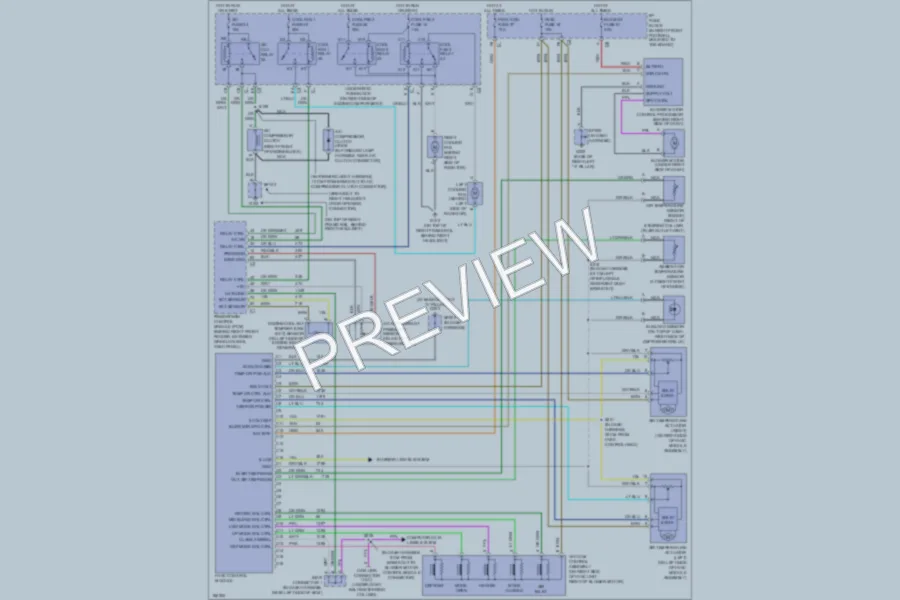 2004 Chevrolet Corvette Air Conditioning wiring diagram preview