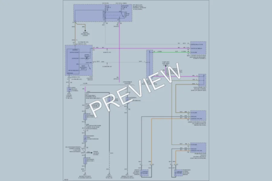 2004 Chevrolet Corvette Defoggers wiring diagram preview