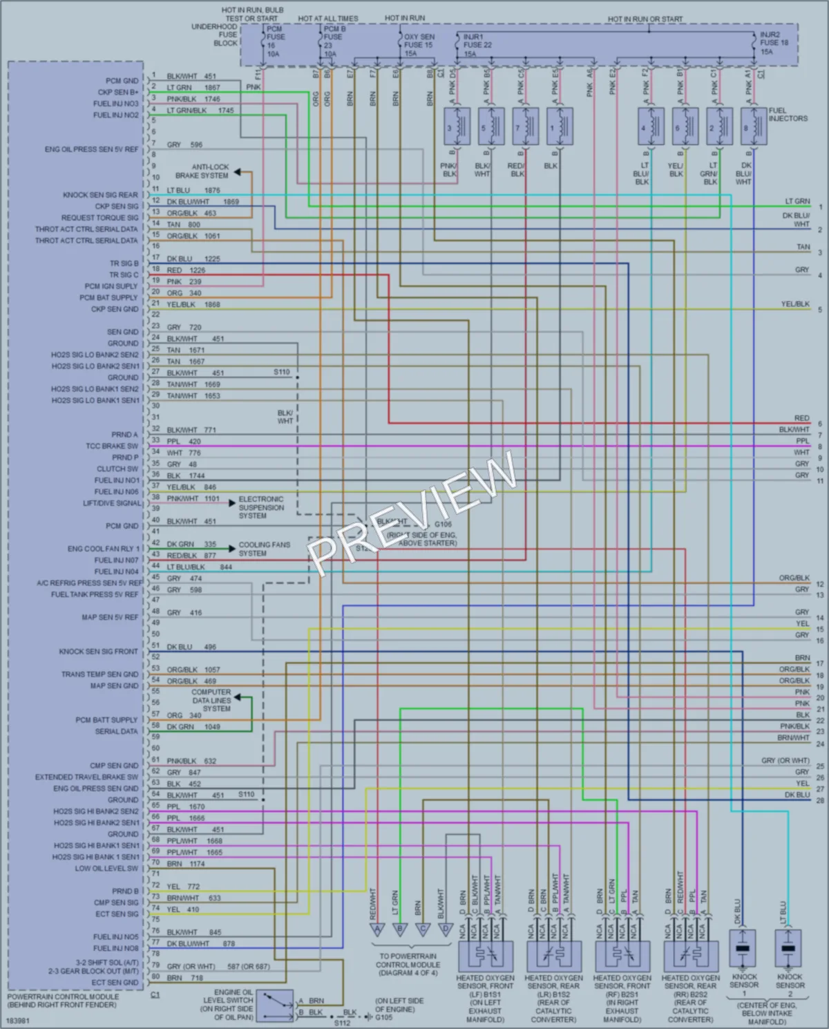 2004 Chevrolet Corvette Engine Performance wiring diagram preview