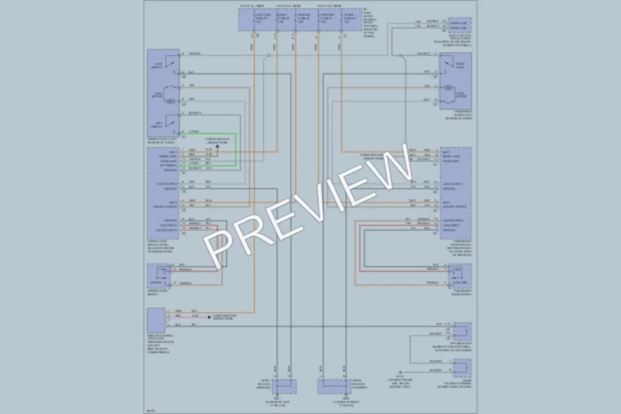 2004 Chevrolet Corvette Power Door Locks wiring diagram preview