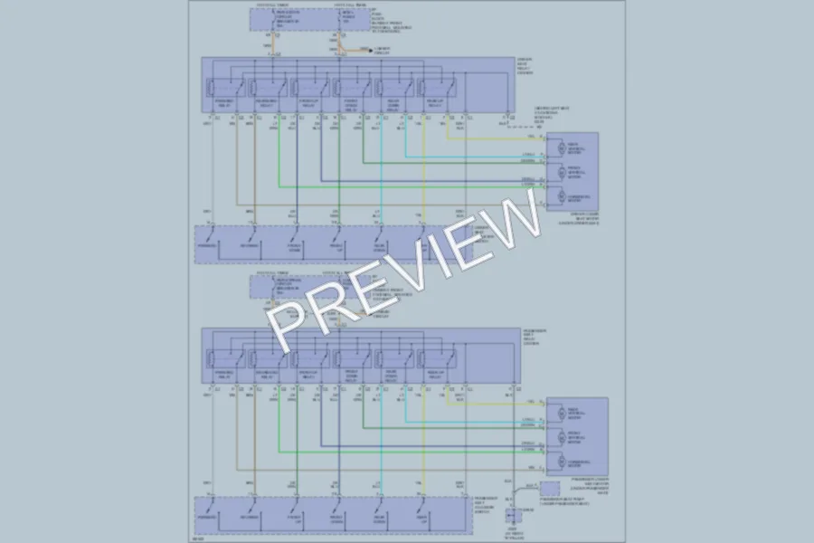 2004 Chevrolet Corvette Power Seats wiring diagram preview