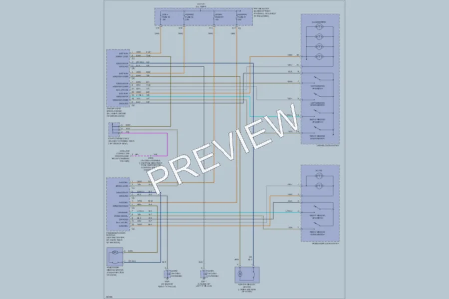 2004 Chevrolet Corvette Power Windows wiring diagram preview
