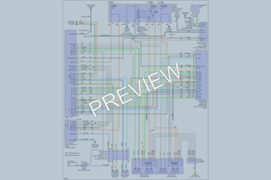 2004 Chevrolet Corvette Radio wiring diagram preview