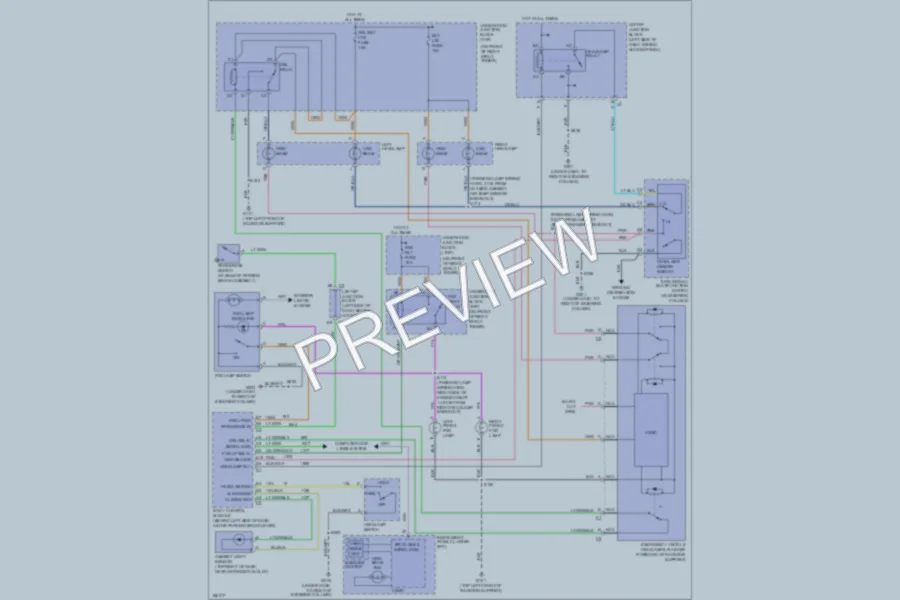 2004 Chevrolet Impala Headlights wiring diagram preview