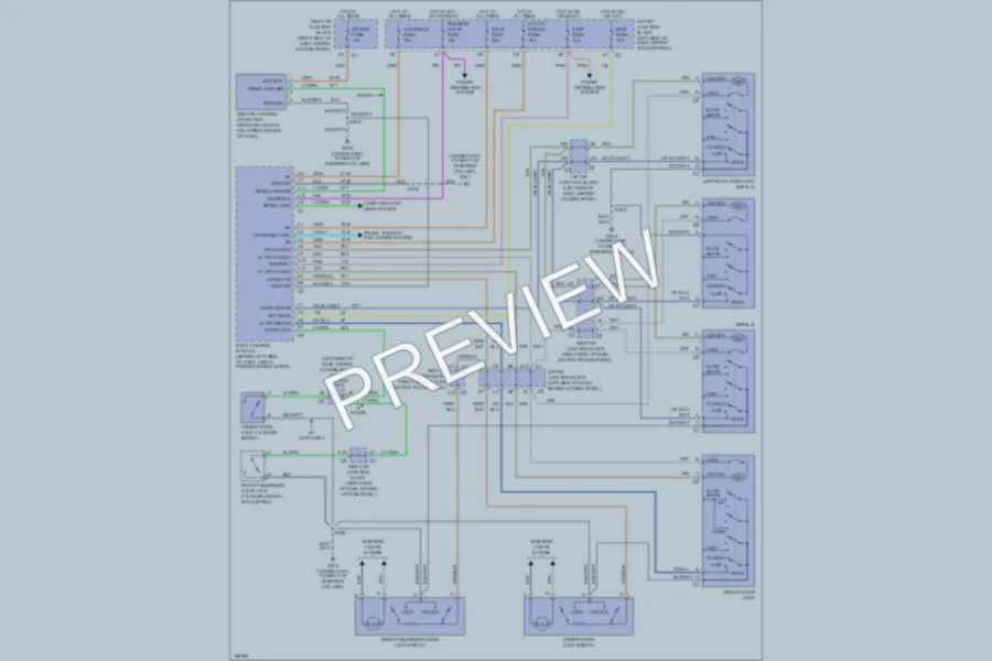 2004 Chevrolet Impala Power Door Locks wiring diagram preview