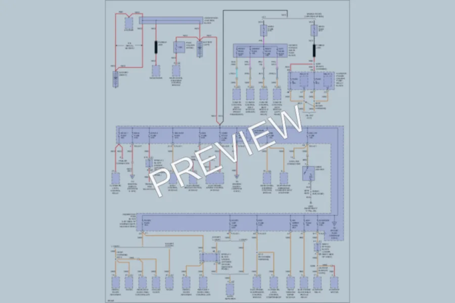 2004 Chevrolet K2500Suburban Power Distribution wiring diagram preview