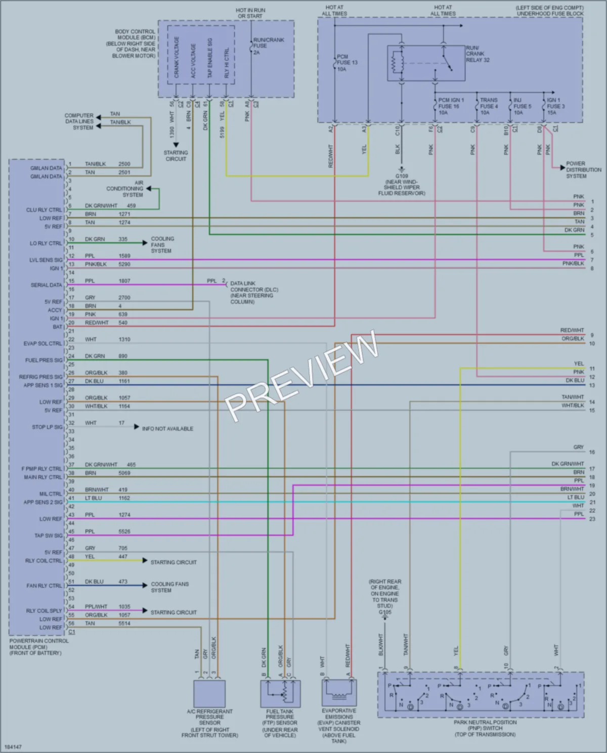 2004 Chevrolet MalibuMaxx Engine Performance wiring diagram preview