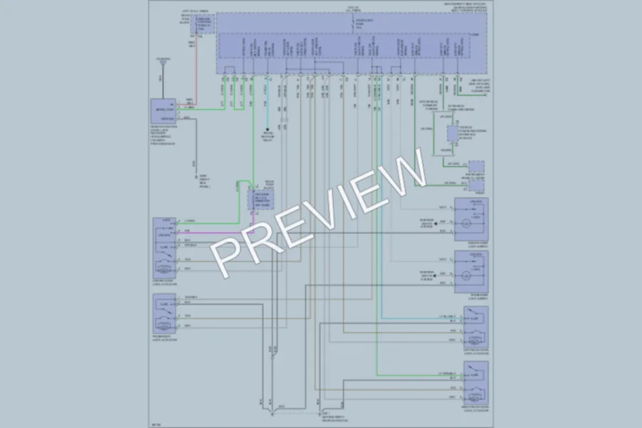 2004 Chevrolet MalibuMaxx Power Door Locks wiring diagram preview