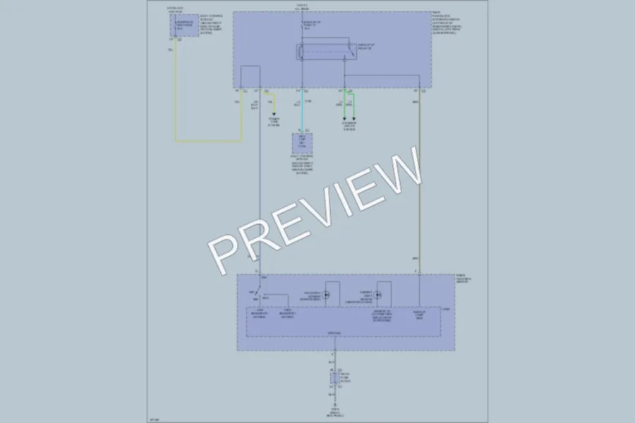 2004 Chevrolet MalibuMaxx Power Mirrors wiring diagram preview