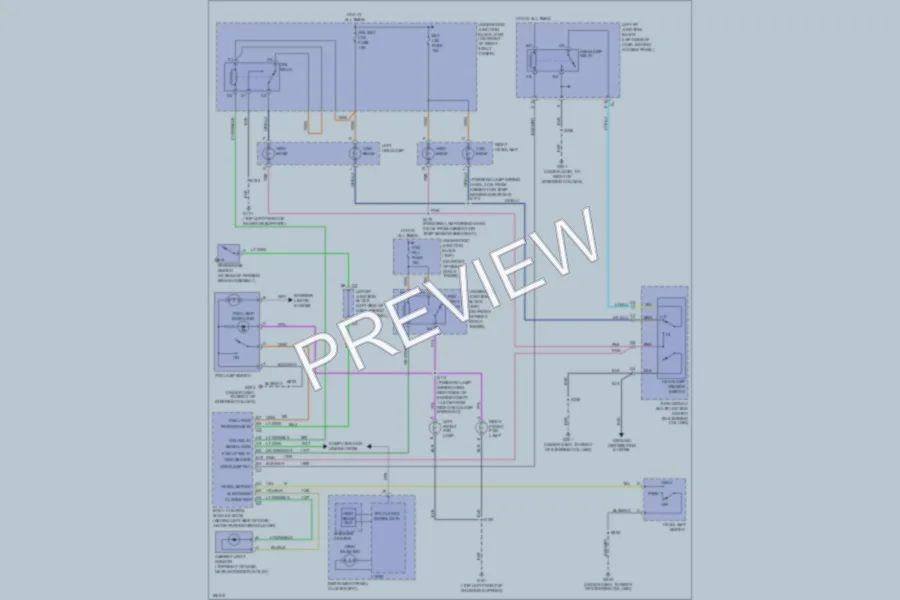 2004 Chevrolet MonteCarlo Headlights wiring diagram preview