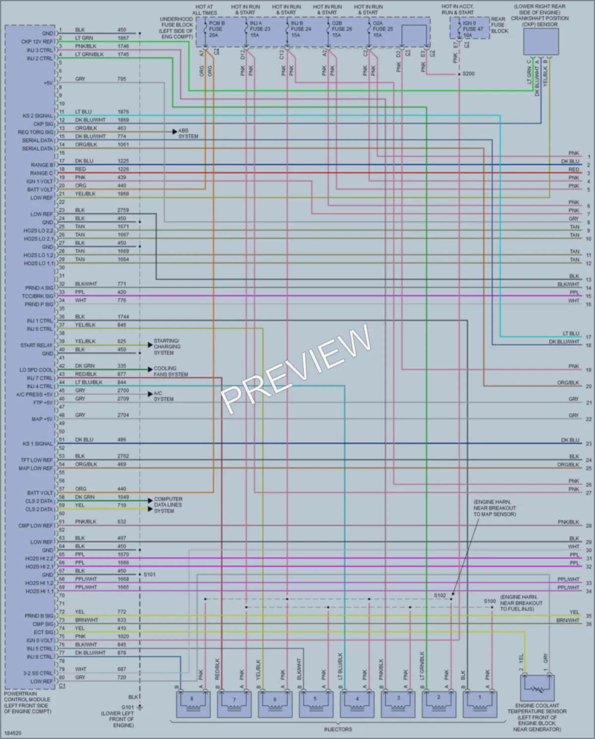 2004 Chevrolet SSR Engine Performance wiring diagram preview