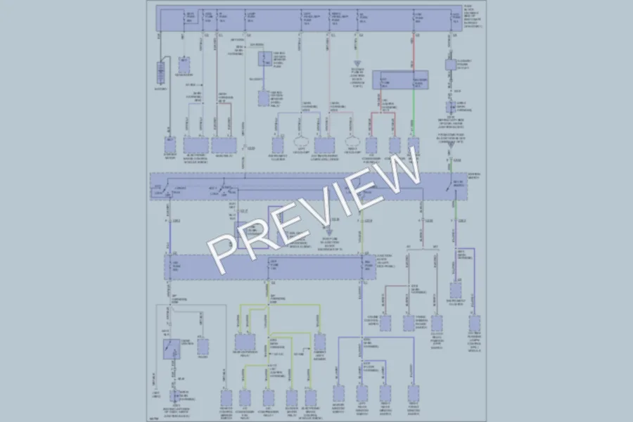 2004 Chevrolet Tracker Power Distribution wiring diagram preview