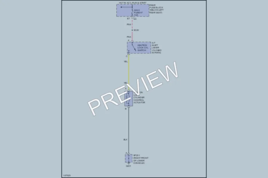 2004 Chevrolet TrailBlazerEXT Shift Interlock wiring diagram preview