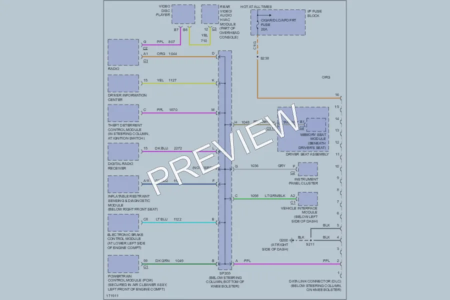 2004 Chevrolet Venture Computer Data Lines wiring diagram preview