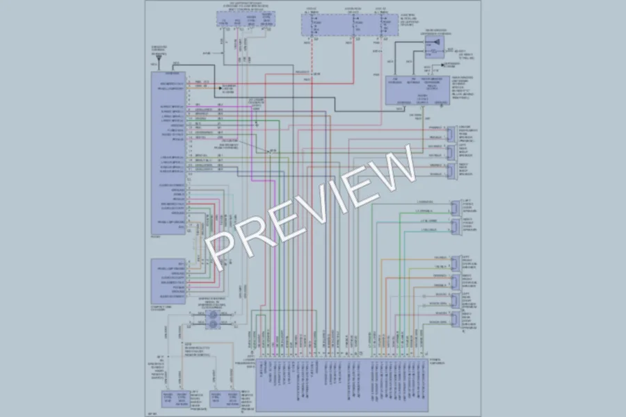 2004 Chrysler 300M Radio wiring diagram preview