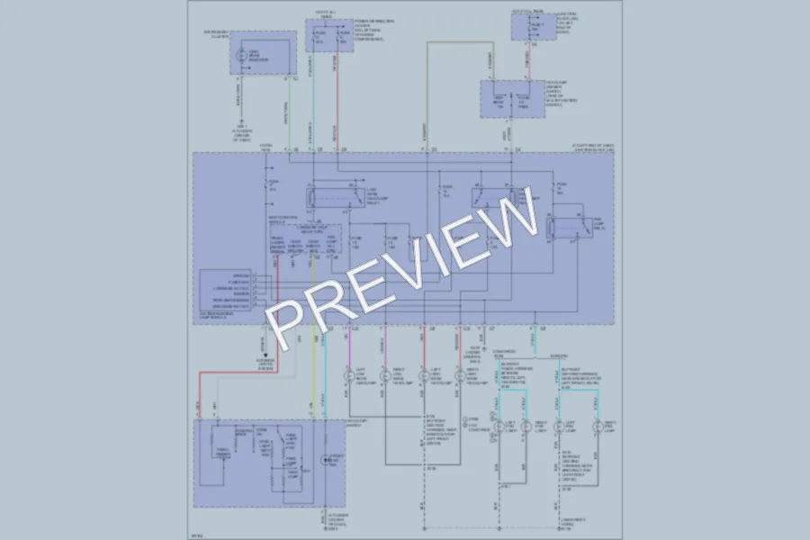2004 Chrysler Concorde Headlights wiring diagram preview