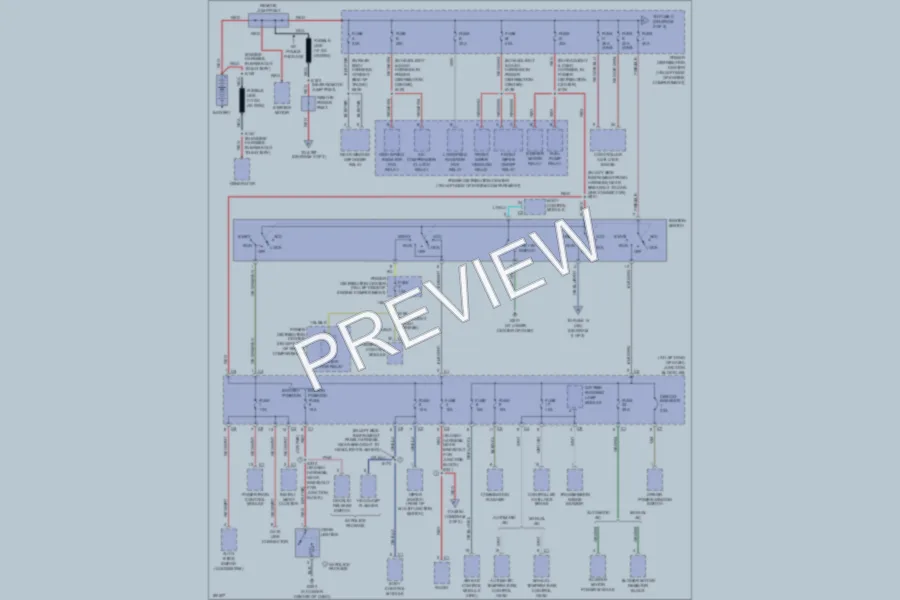 2004 Chrysler Concorde Power Distribution wiring diagram preview