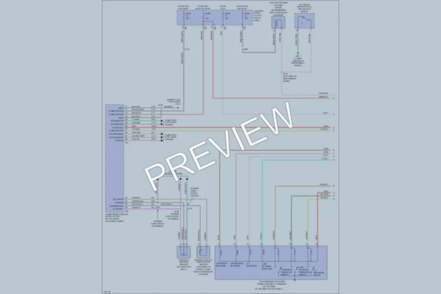 2004 Chrysler Concorde Transmission wiring diagram preview