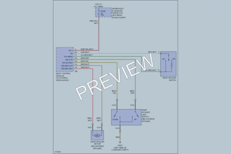 2004 Chrysler Crossfire Active Bodyworks wiring diagram preview