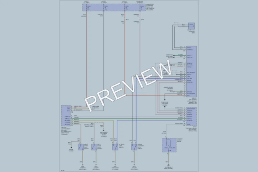 2004 Chrysler Crossfire Power Door Locks wiring diagram preview