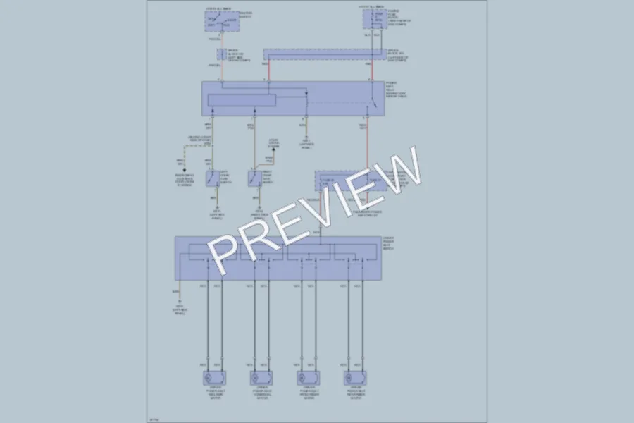 2004 Chrysler Crossfire Power Seats wiring diagram preview