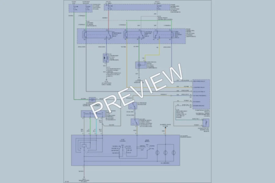 2004 Chrysler PTCruiser Air Conditioning wiring diagram preview