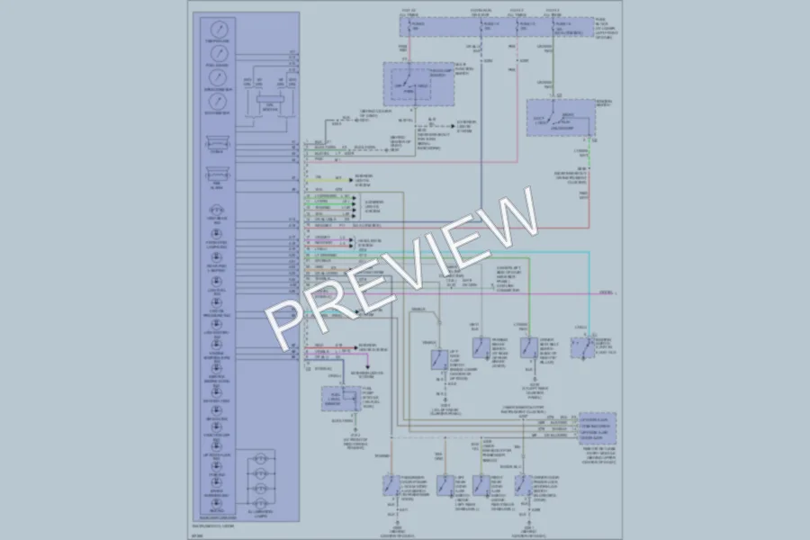 2004 Chrysler PTCruiser Instrument Cluster wiring diagram preview