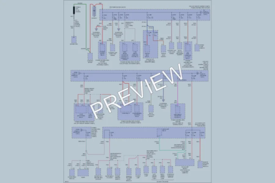 2004 Chrysler PTCruiser Power Distribution wiring diagram preview