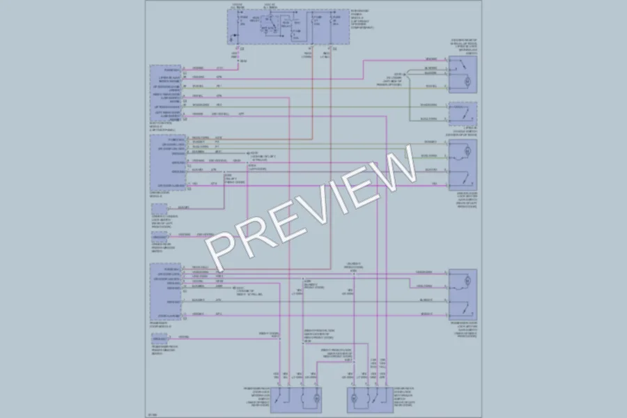 2004 Chrysler Pacifica Power Door Locks wiring diagram preview