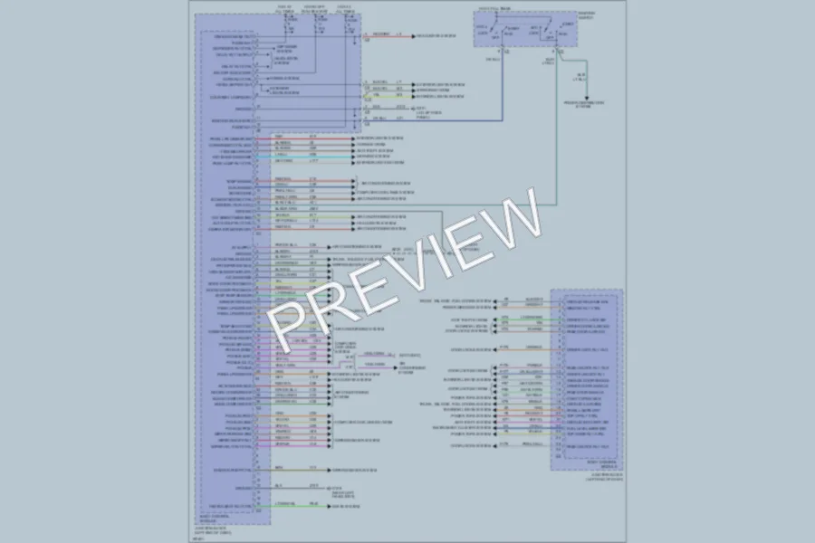 2004 Chrysler 2D Convertible Body Control Modules wiring diagram preview