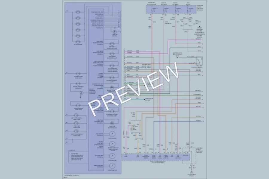 2004 Chrysler 2D Convertible Instrument Cluster wiring diagram preview