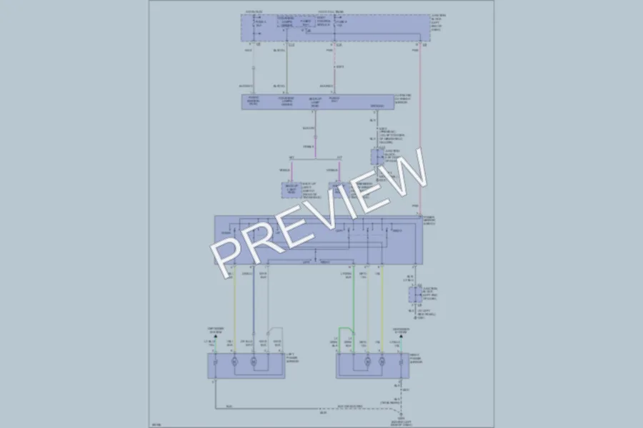 2004 Chrysler 2D Convertible Power Mirrors wiring diagram preview
