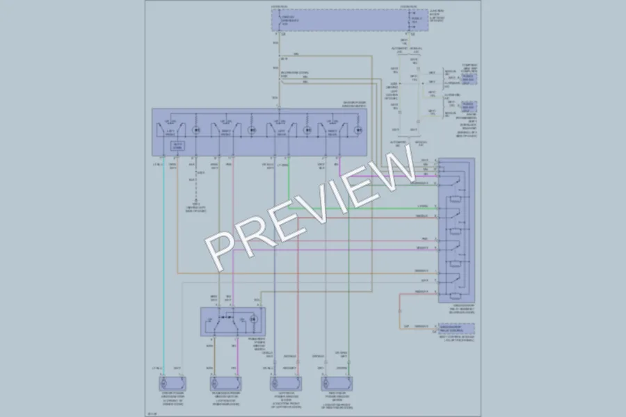 2004 Chrysler 2D Convertible Power Windows wiring diagram preview
