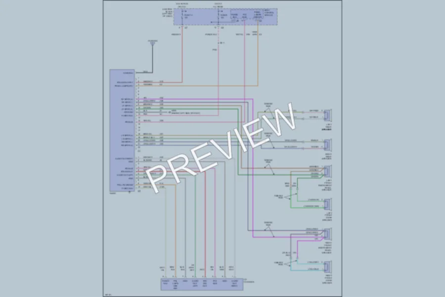 2004 Chrysler 2D Convertible Radio wiring diagram preview