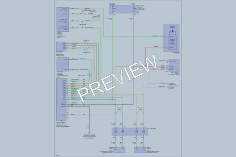 2004 Chrysler 2D Convertible Supplemental Restraints wiring diagram preview