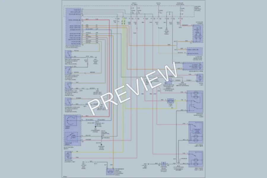 2004 Chrysler 4D Sedan Interior Lights wiring diagram preview