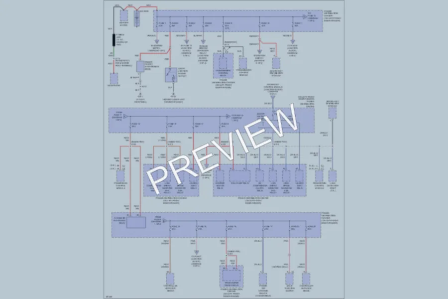 2004 Chrysler 4D Sedan Power Distribution wiring diagram preview