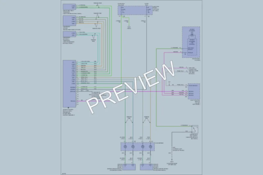 2004 Chrysler 4D Sedan Supplemental Restraints wiring diagram preview