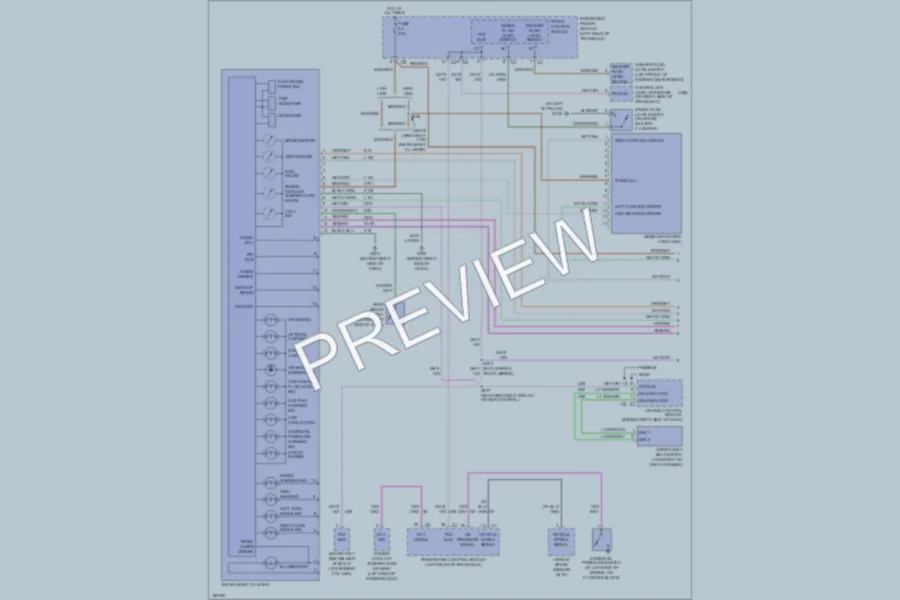 2004 Chrysler TownCountry Instrument Cluster wiring diagram preview
