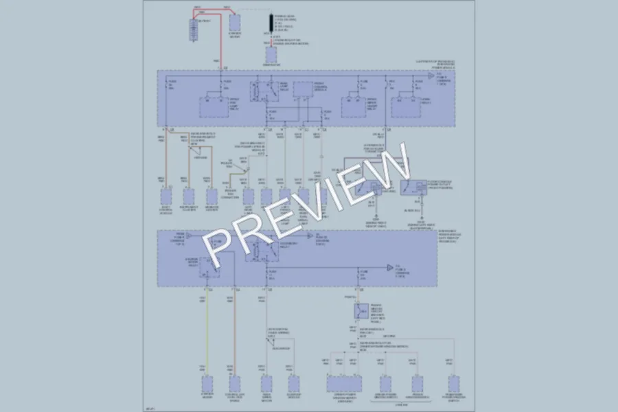 2004 Chrysler TownCountry Power Distribution wiring diagram preview