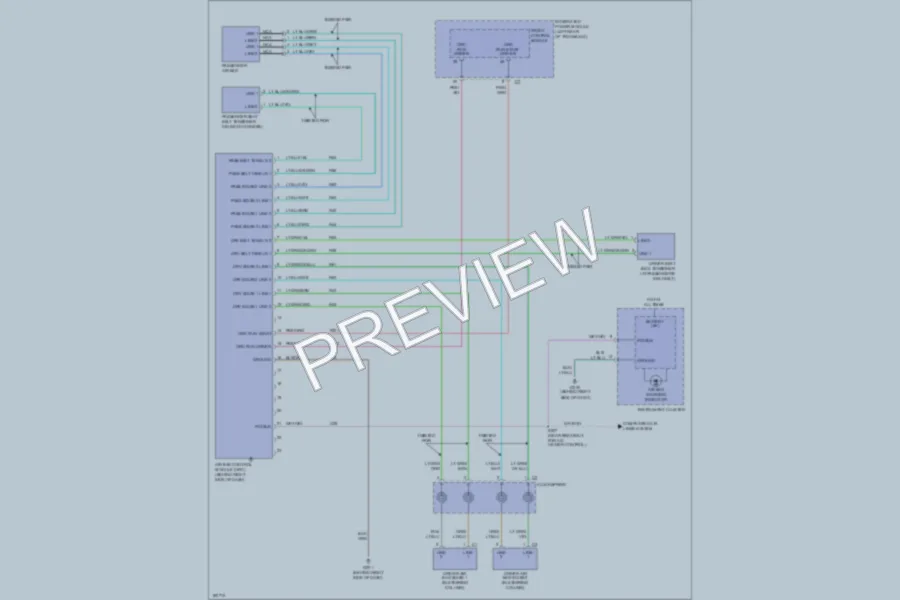 2004 Chrysler TownCountry Supplemental Restraints wiring diagram preview
