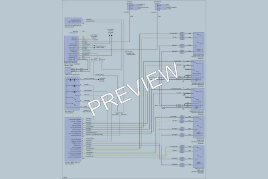 2004 Dodge 3500Sprinter Power Door Locks wiring diagram preview