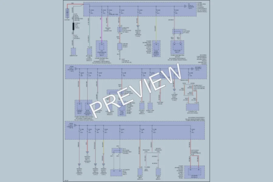 2004 Dodge Dakota Power Distribution wiring diagram preview