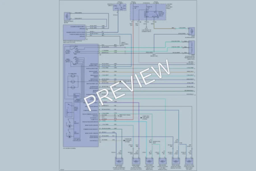 2004 Dodge Durango Air Conditioning wiring diagram preview