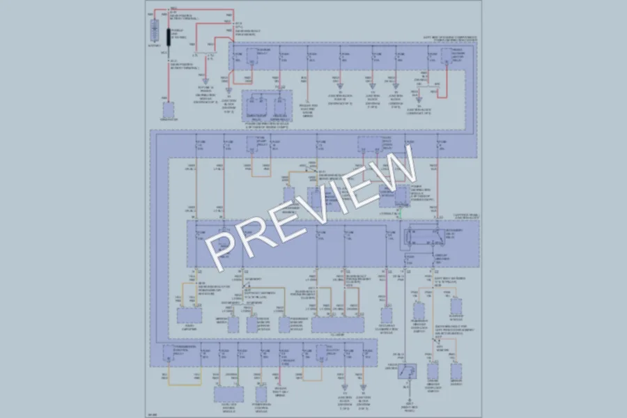 2004 Dodge Durango Power Distribution wiring diagram preview