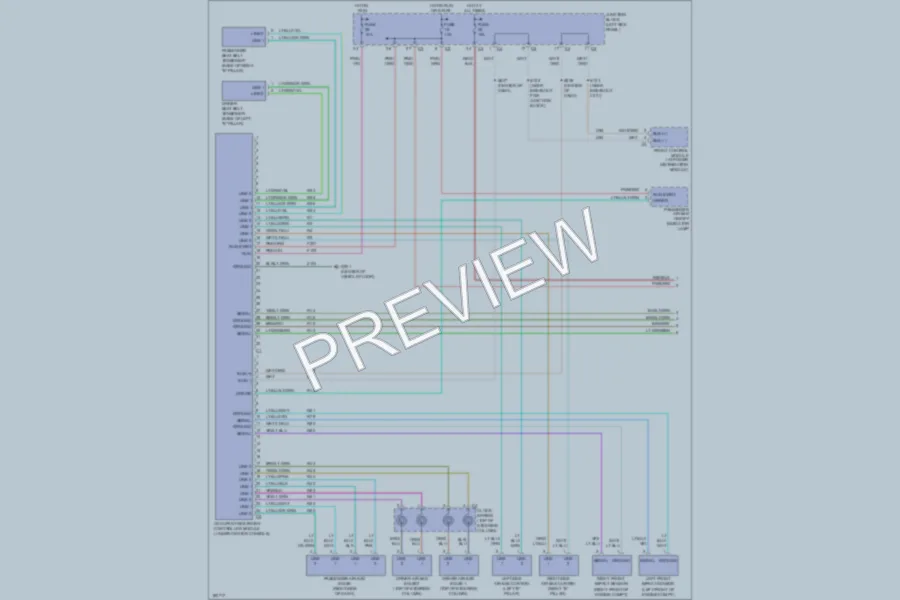 2004 Dodge Durango Supplemental Restraints wiring diagram preview