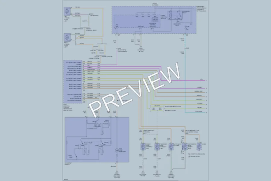 2004 Dodge GrandCaravan Interior Lights wiring diagram preview